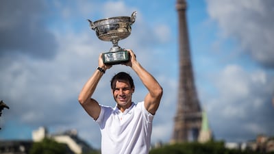Since winning his first ever title in 2004, Nadal won 92 titles, including 22 Grand Slams and a record 14 French Open titles. EPA
