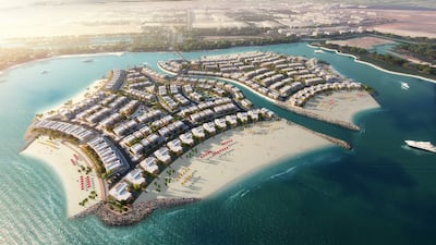 Each home at Al Hamra's development on Falcon Island will have a dedicated charging station for electric cars and buggies. Photo: Al Hamra