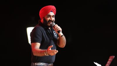 Preet Singh entertains the crowds.