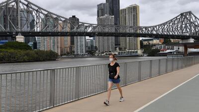 A woman walking. EPA