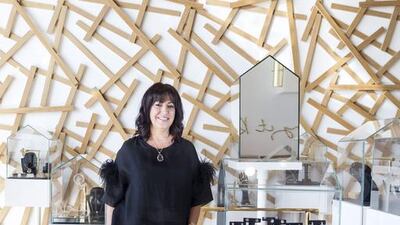 Suzanne Kalan has her Fireworks collection on display at S*uce Rocks. Reem Mohammed