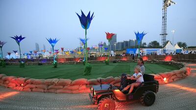 There was plenty of spectacle for children and their parents to enjoy on the opening day of Mother of the Nation Festival on the Corniche in Abu Dhabi, which runs until April 4.