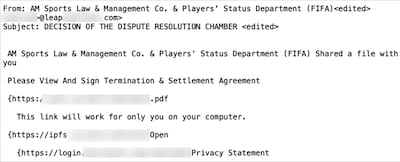 Kaspersky warned that fake emails can trick even seasoned fans. Photo: Kaspersky