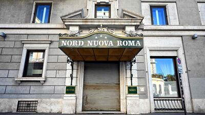 Hotel Nord Nuova Roma in Rome closed it's doors during Italy's lockdown aimed at curbing the spread of the COVID-19 infection, caused by the novel coronavirus. The hotel is optimistic for its reopening. AFP / Alberto Pizzoli