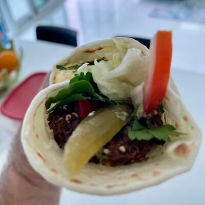 Arguablly, falafel is best served in a sandwich. Courtesy Ramzi Ghannoum / Table Tales