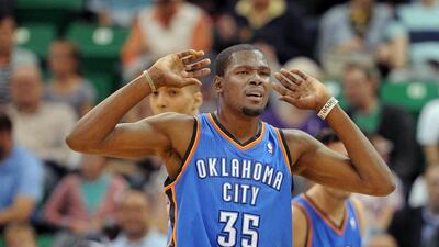 Kevin Durant averaged 28.1 points per game for Oklahoma City last season. Gene Sweeney Jr / Getty Images / AFP