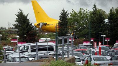 Bergamo airport, the low-cost airline and cargo hub, was closed for about two-and-a-half hours early on Friday, creating delays during the busy summer travel period. Matteo Bazzi / EPA