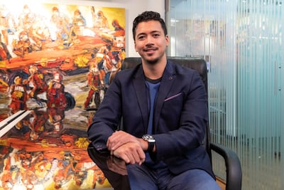 Mr Tchablakian says his father Dikran Tchablakian, a tech entrepreneur, is his role model: Antonie Robertson/The National