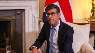 Mr Sunak congratulated Jordan on its innovative ways of sending aid in to Gaza. Bloomberg