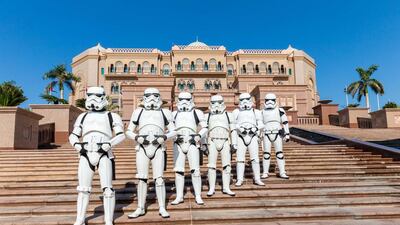 Stormtroopers descend upon Emirates Palace ahead of the regional premiere. Courtesy twofour54