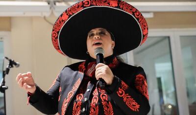 Mexican singer Mirell Alarcon peformed at the event. Photo: Peter Rodrigues