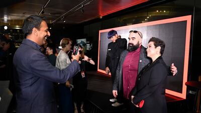 Salonga with guests at the event.