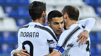 Ronaldo after the second. AFP