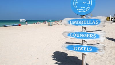 Kite beach in Umm Suqeim, Dubai. Pawan Singh / The National