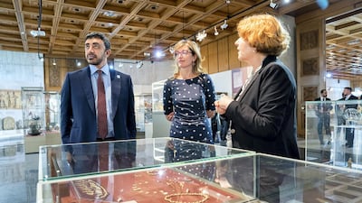 Sheikh Abdullah bin Zayed visits the National Historical Museum in Bulgaria. WAM