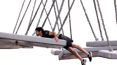 Sheikh Hamdan pushed himself to the limit during the event.