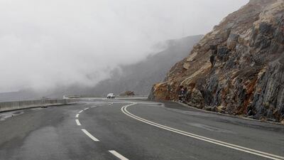 Fog hovers in Ras Al Khaimah. Jeffrey E Biteng / The National