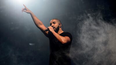 Drake performing in London. The Canadian rapper and singer’s sixth album has broken streaming records. AP