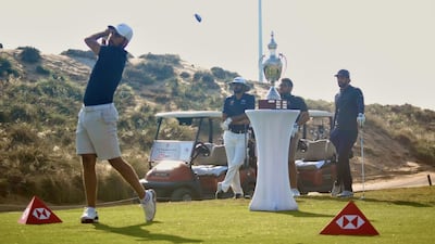 Ahmed Skaik will compete alongside the likes of Rory McIlroy and Justin Thomas at the 2021 Abu Dhabi HSBC Championship. Courtesy EGF