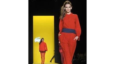 Lacoste gave bold colours a sporting chance.