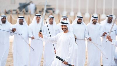 Sheikh Mohammed bin Zayed, Crown Prince of Abu Dhabi and Deputy Supreme Commander of the Armed Forces, attends the Sheikh Zayed Heritage Festival. Rashed Al Mansoori / Crown Prince Court - Abu Dhabi