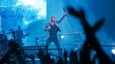 Robbie Williams performed old classics and fresh material in his set. Courtesy MSL