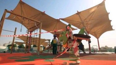 Twenty playgrounds will be built in different areas of Khalifa City A and B, Officers City, Mohammed Bin Zayed City, Baniyas, Al Shawamekh and Al Falah.