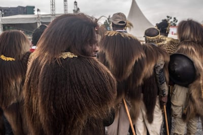 Ethiopia's Oromo people gather to celebrate the return of the formerly banned anti-government group the Oromo Liberation Front in Addis Ababa, on September 15, 2018. AFP