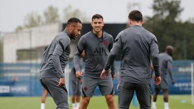 Neymar and Lionel Messi. Reuters