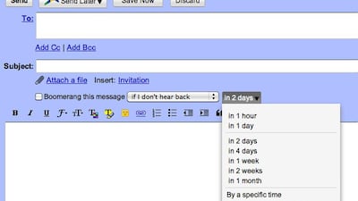 The Boomerang app allows inbox obsessives to keep their email queue clear of all messages except those needing immediate attention.