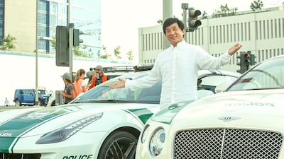 Jackie Chan filmed 'Kung Fu Yoga' in Dubai back in 2015 and now he's returning for another film. Courtesy Gulf Film