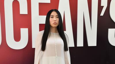Nora Lum - who goes by the name Awkwafina - looks truly regal in this Reem Acra gown - the second Lebanese designer representing on this particular red carpet. AFP