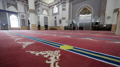 Al Farooq Omar Bin Al Khattab Mosque in Dubai. Chris Whiteoak / The National