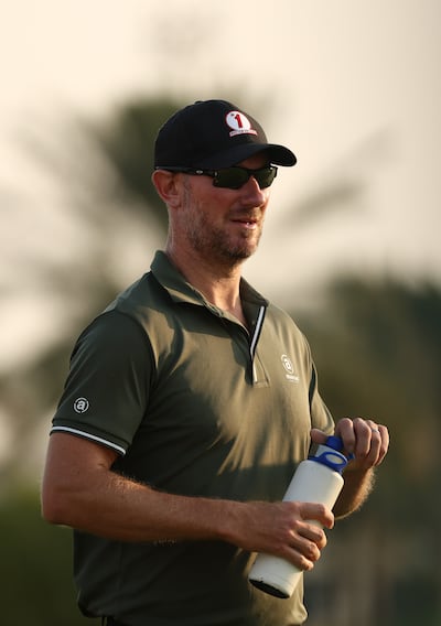 Chris Wood of England looks across the first fairway on day one of the Abu Dhabi Challenge at Al Ain Equestrian, Shooting and Golf Club. Getty Images