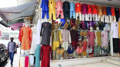 Meena Bazaar, one of Dubai's oldest districts in Bur Dubai, is known for its Eid rush, as customers flock to the area for new clothes, jewelry, shoes and handbags. 'The National' visited the neighbourhood to learn if shop owners are expecting the usual rush for Eid Al Fitr, as the UAE continues its battle against the Covid-19 pandemic. All photos by Pawan Singh / The National