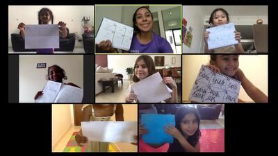 An online quiz organised by Infinite Sports. Courtesy Infinite Sports UAE