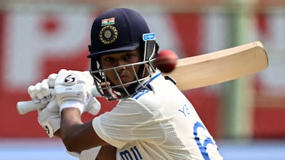 Yashasvi Jaiswal's previous top score was 171 on his Test debut for India against the West Indies in 2023. AFP