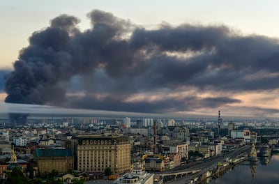 Kyiv after the Russian attack. EPA