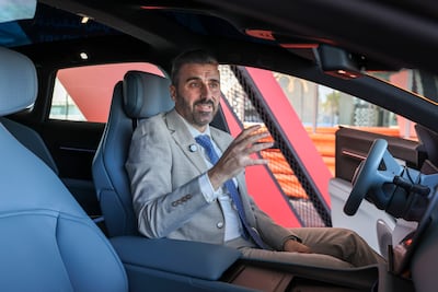 Omar Mallat, head of technology at Yas Driving Academy. Victor Besa / The National