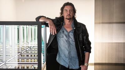 Artist Anthony James at his first exhibition in Dubai, Light, showing at Opera Gallery in DIFC. All photos: Antonie Robertson / The National