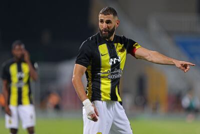 Karim Benzema and Al Ittihad face a tough trip to Al Taawoun. AFP