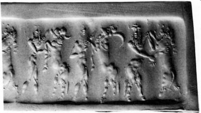 This imprint made in Plasticine by Iraqis allowed the Art Loss Register to identify one of the seals. Photo: Art Loss Register