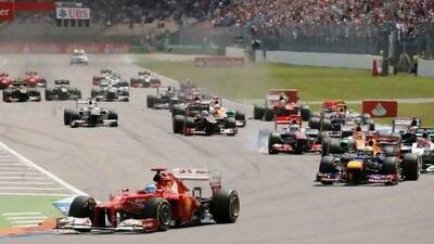 Fernando Alonso won the German Grand Prix at Hockenheim to extend his champiuonship lead to 34 points. Wolfgang Rattay Reuters