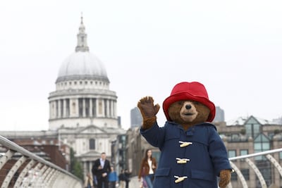 Stereotypical London: a Paddington Bear outside St Paul's Cathedral. Reuters
