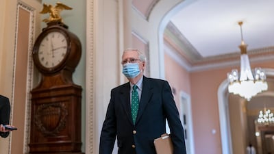 Senate Majority Leader Mitch McConnell has pushed back on Donald Trump's plans to withdraw more troops from Iraq and Afghanistan. AP