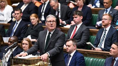 Leader of the Opposition Keir Starmer speaks in the UK House of Commons in London last week. AFP