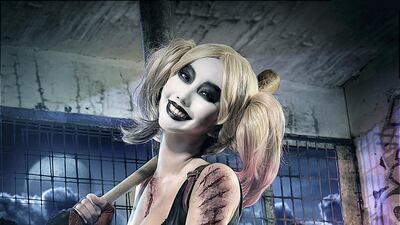 Alodia Gosiengfiao as Harley Quinn from the game Batman: Arkham City. Courtesy Middle East Film & Comic Con