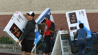 America's biggest shopping day of the year, Black Friday, has hit international markets. Mark Ralston / AFP