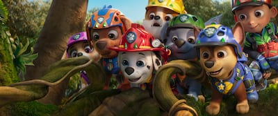 Paw Patrol: The Dino Movie is directed by Cal Brunker and is based on the Dino Rescue storyline from the television series. Photo: Paramount Pictures and Spinmaster