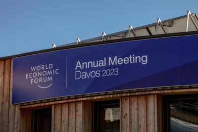 Preparations are under way to stage this year's World Economic Forum. Bloomberg